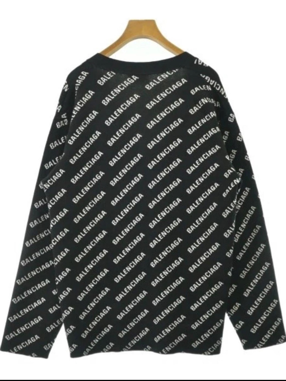 Balenciaga Black & Cream All-Over Logo Cardigan Prod no -2200693211020r20260607 - Picture 2 of 8